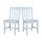 International Concepts Set of 2 Cafe Chairs, White C08-61P - alternate 3